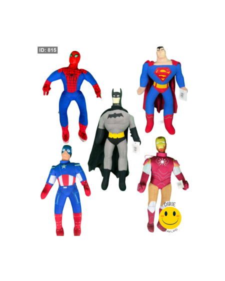 🦸‍♂️ مجموعة أبطال القوة (50سم)– Super Heroes Soft Figures